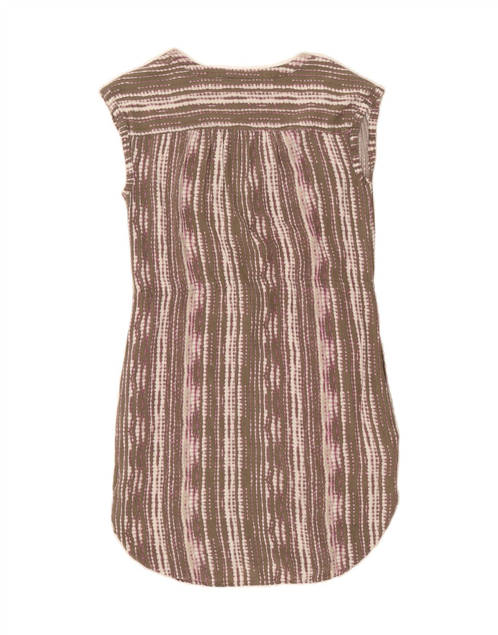 EDDIE BAUER Womens Sleeveless Sheath Dress US 8 Medium Brown Pinstripe Vintage Eddie Bauer and Second-Hand Eddie Bauer from Messina Hembry 