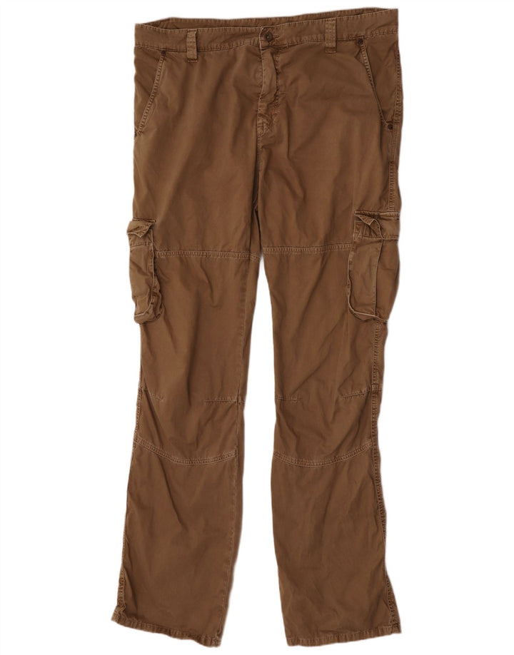 Mac Pantalon Cargo Droit Homme W40 L38 Marron Coton