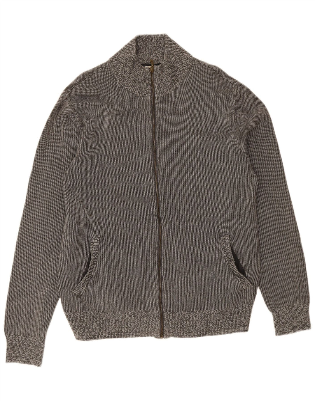 White Stuff Cardigan Pull Homme Gris Moyen Coton