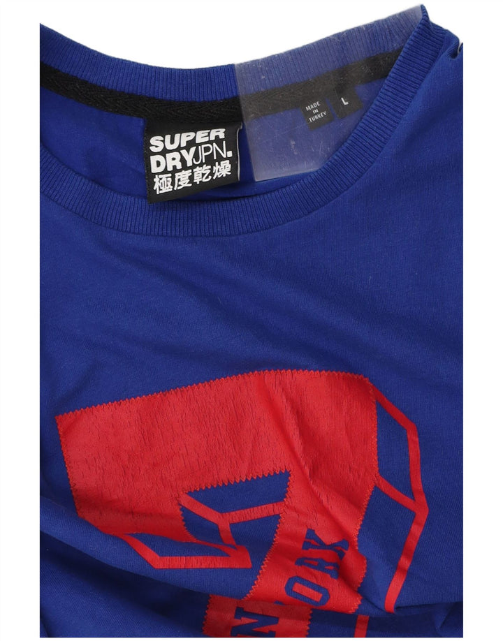 SUPERDRY T-Shirt Graphique Homme Grand Bleu