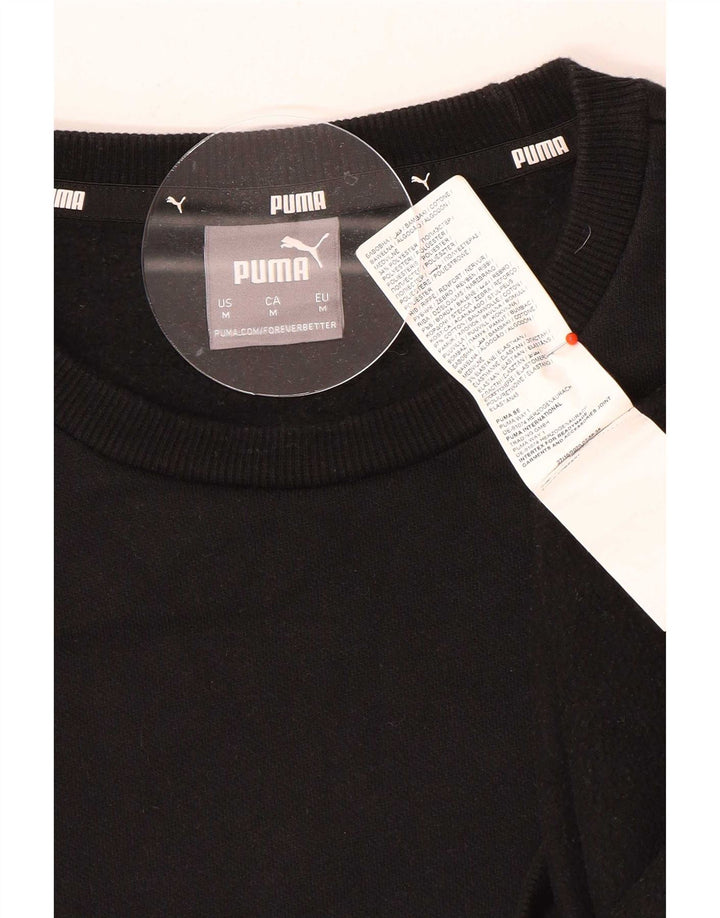 Puma Sweat-Shirt Graphique Homme Noir Moyen Coton