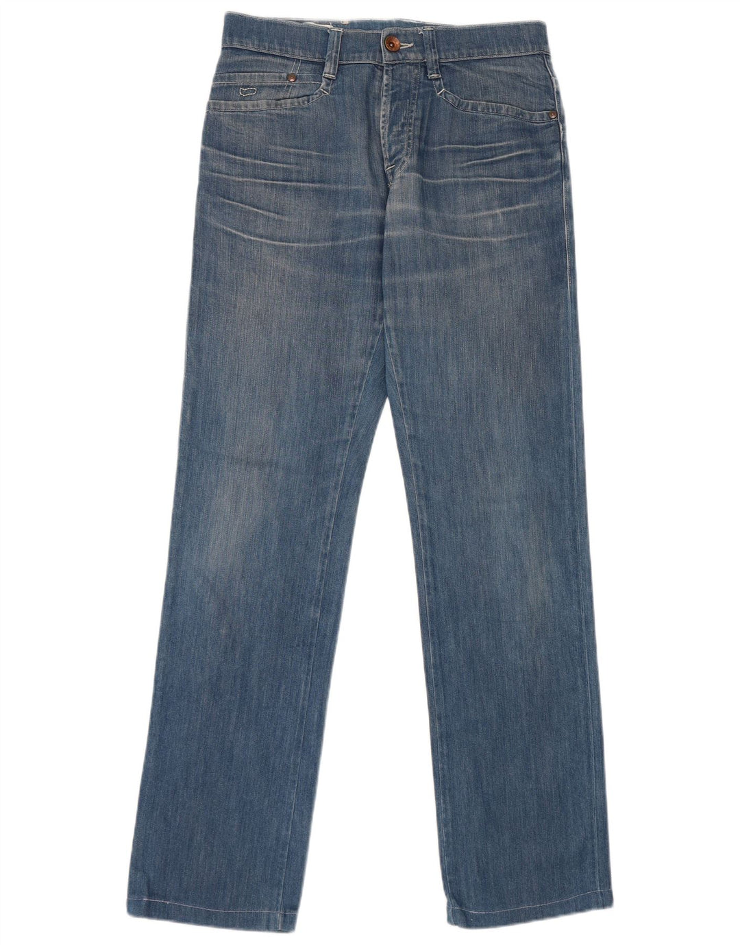 Gas Jean droit femme W32 L32 bleu coton