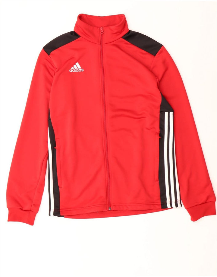 Adidas Veste de survêtement pour homme en polyester color block rouge moyen