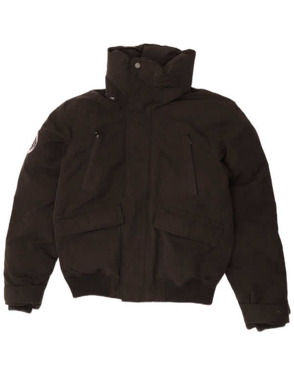 Superdry Veste matelassée pour hommes UK 38 Medium Noir Polyester