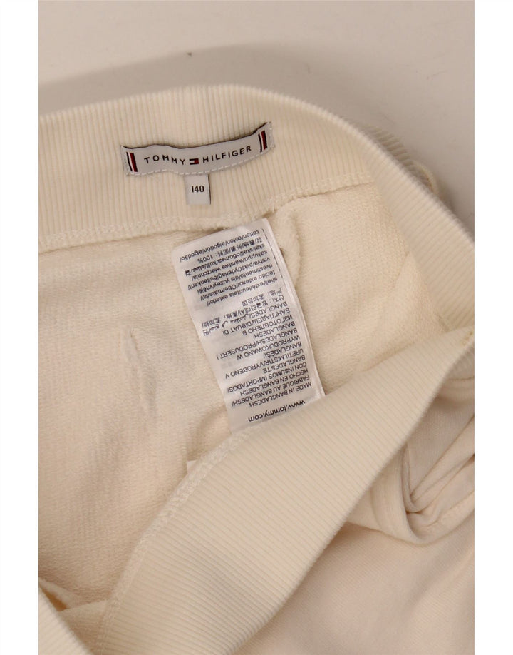 TOMMY HILFIGER Pantalon de survêtement fille 9-10 ans blanc cassé