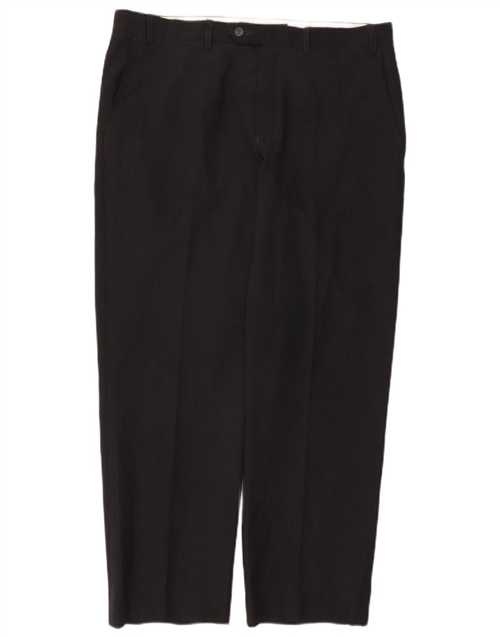 Marks & Spencer Pantalon de costume droit sur mesure pour homme W36 L29 Bleu marine