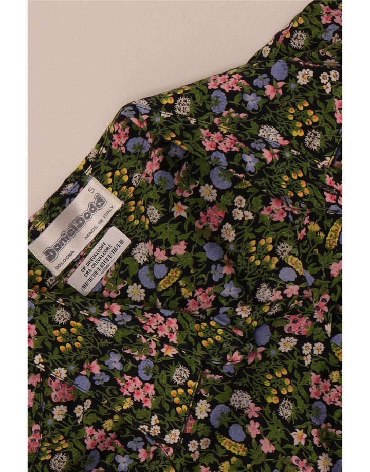 Daniel Dodd Chemise à manches courtes pour homme Grand vert floral