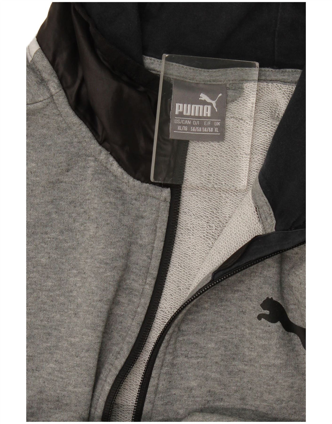 Puma Sweat à Capuche Zippé Homme XL Gris Colorblock