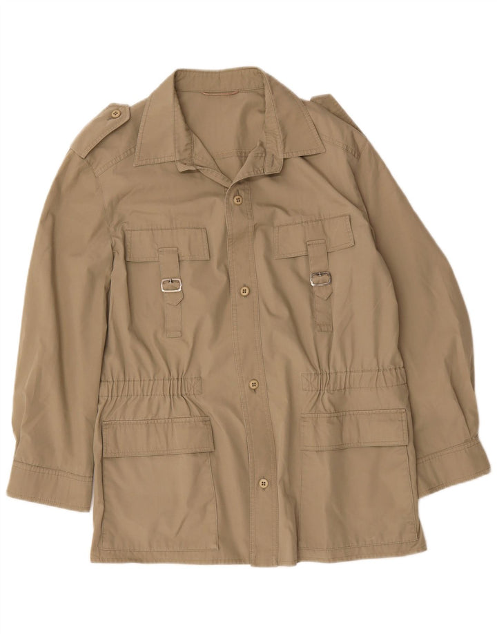 veste utilitaire militaire vintage pour hommes UK 38 Beige moyen