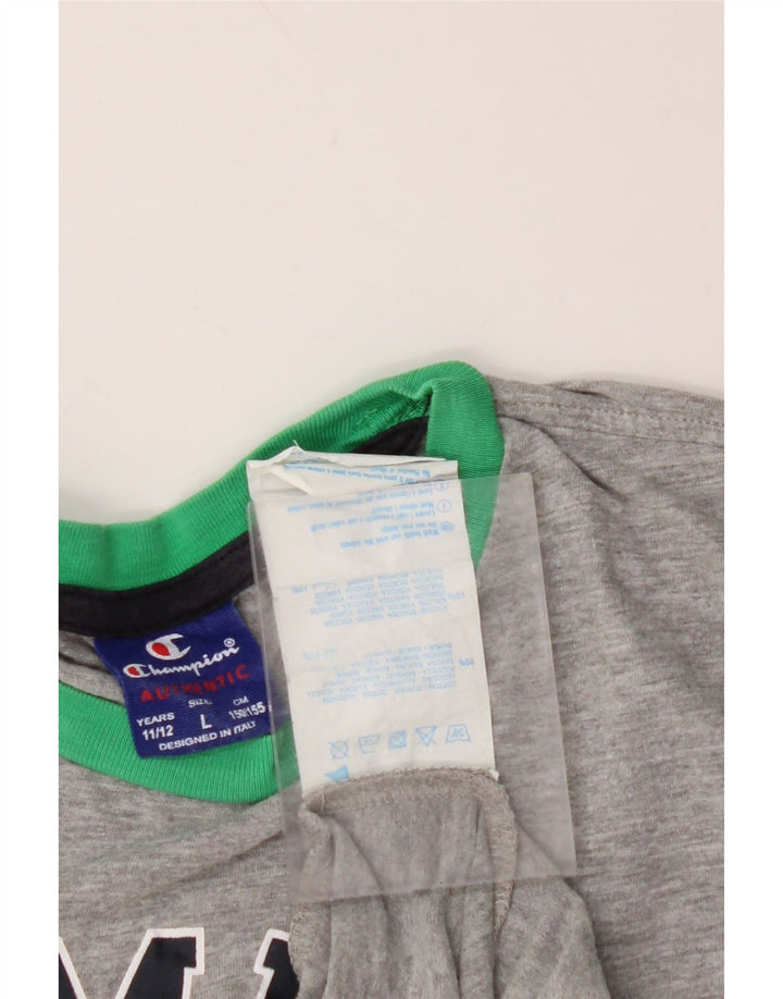 CHAMPION Débardeur Graphique Garçon 11-12 ans Gris Coton