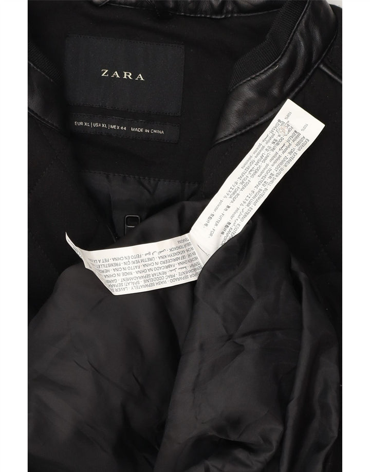 Zara Gilet matelassé pour homme UK 42 XL Noir Polyester