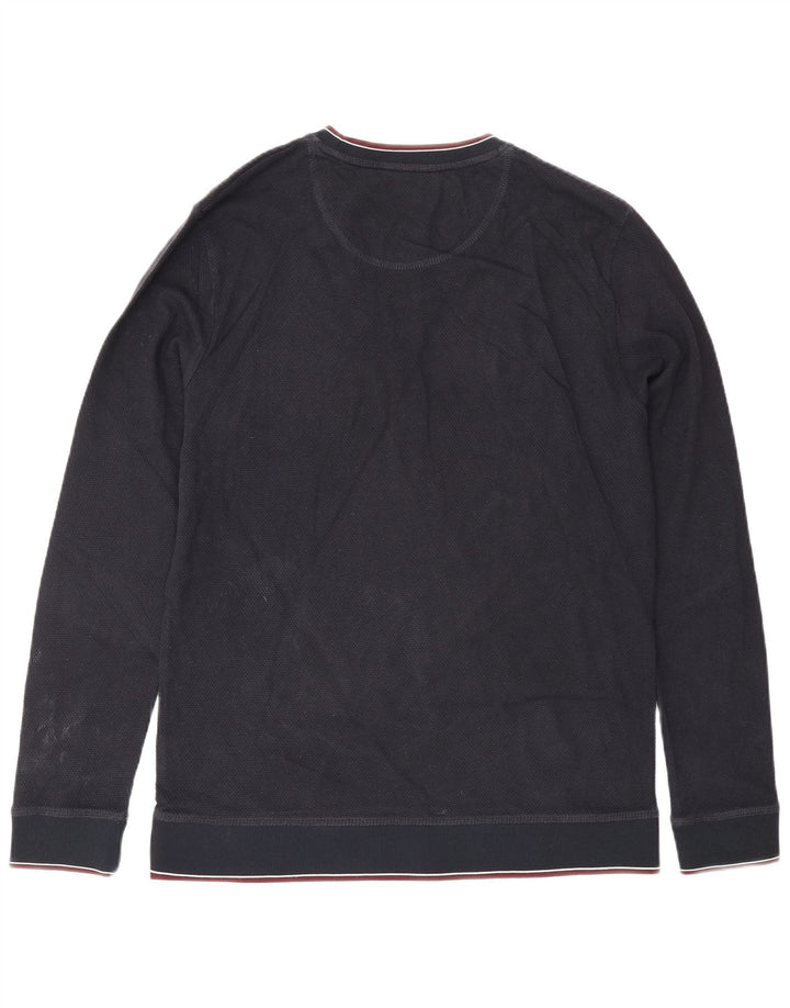 Jules Pull à col rond pour homme en coton bleu marine Large