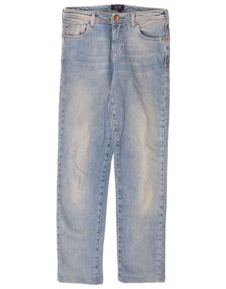 ARMANI Femme Jean Droit W24 L29 Bleu