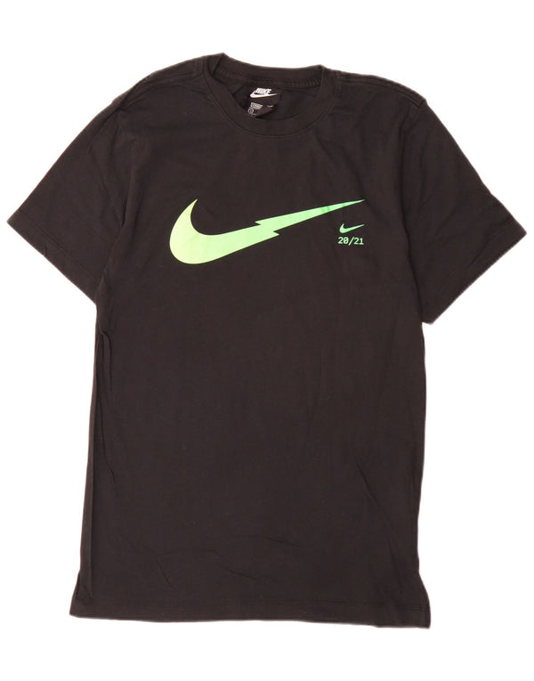 Nike T-shirt graphique coupe standard pour homme, petit, noir, coton