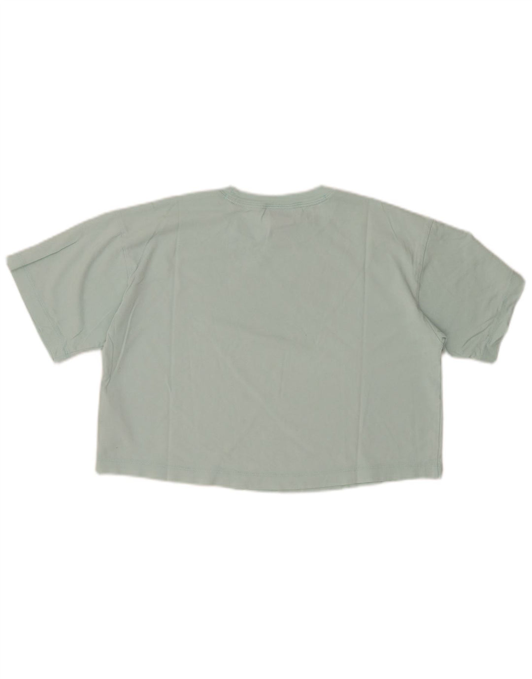 CHAMPION T-shirt court graphique pour femme UK 14 Coton turquoise moyen