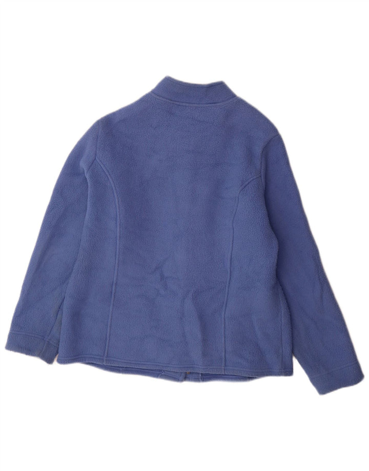 Marks & Spencer Veste polaire pour femme UK 14 Large Bleu Polyester