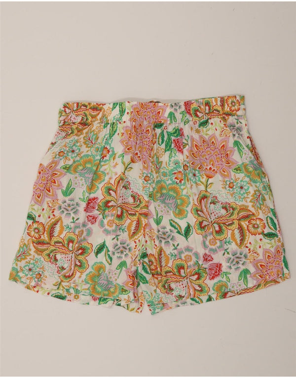 Fat Face Short décontracté pour femme UK 16 Large W34 Floral multicolore