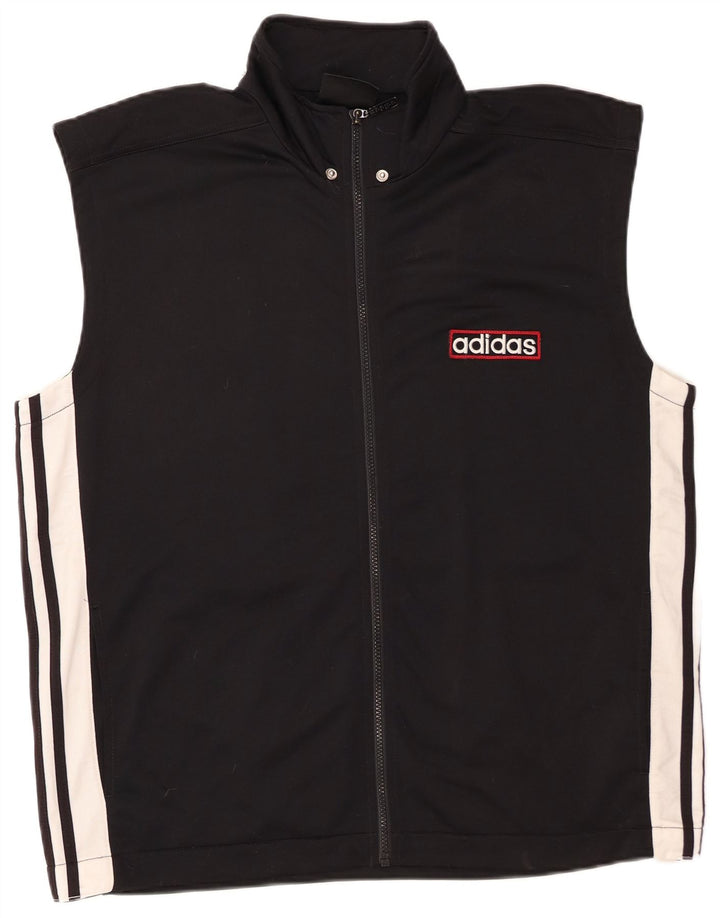 Adidas Veste de survêtement graphique pour homme UK 40/42 Noir moyen Colourblock