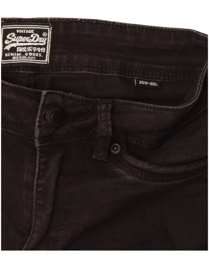 SUPERDRY Jean Skinny Femme W25 L30 Noir Coton