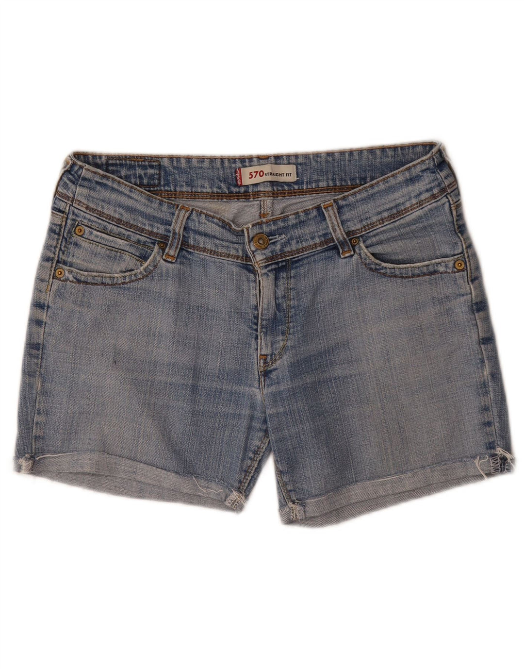 Levi's Short en Jean 570 Femme W32 Large Bleu Coton