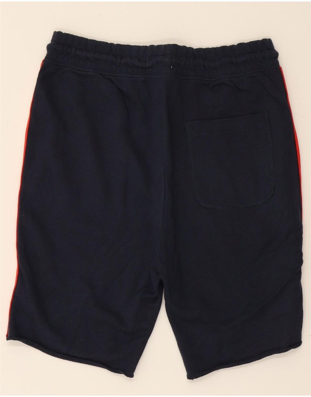 JACK & JONES Mens Sport Shorts Medium Navy Blue Colourblock Cotton Vintage Jack & Jones and Second-Hand Jack & Jones from Messina Hembry 