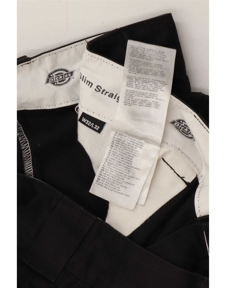 Dickies Pantalon Chino Slim Droit Homme W32 L32 Noir Polyester