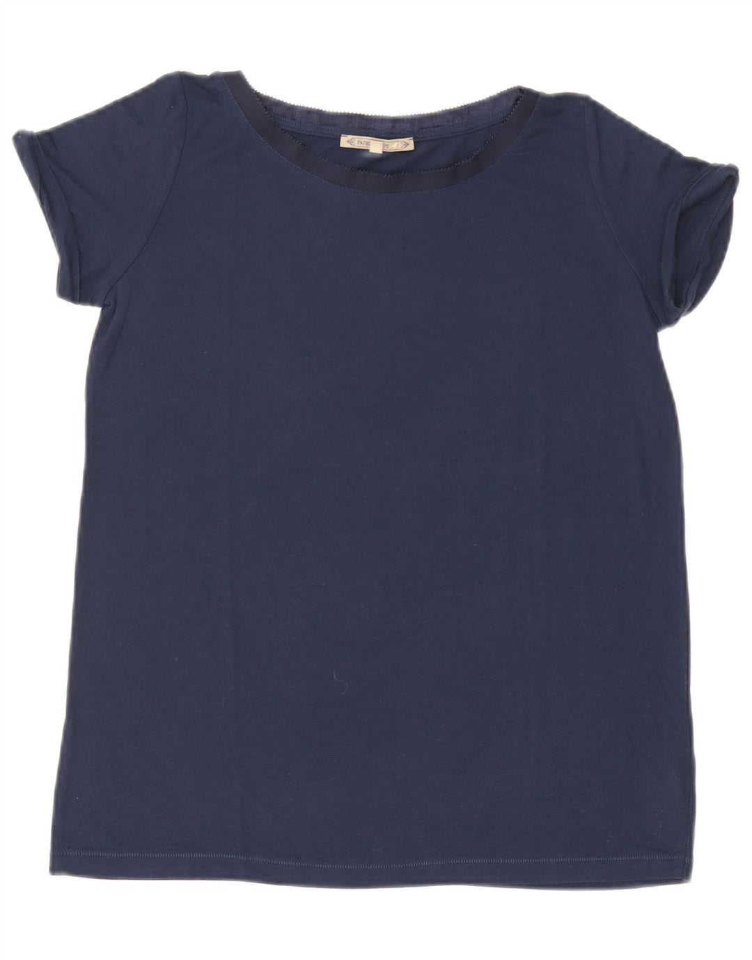 PATRIZIA PEPE T-shirt surdimensionné pour femme US 0 XS Bleu marine Viscose