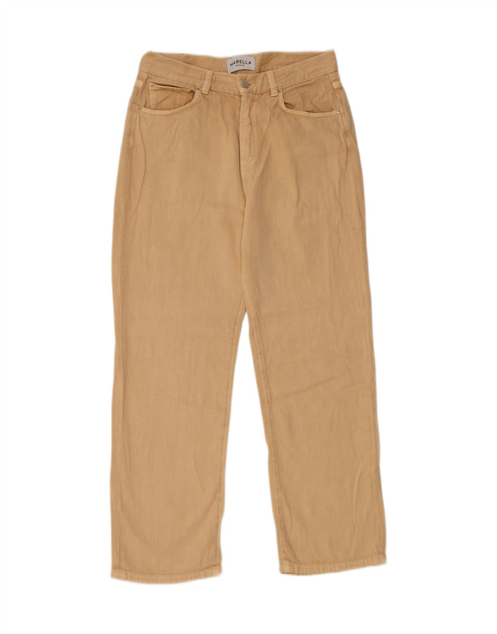 Marella Jean Mom Fuselé Femme W28 L26 Beige