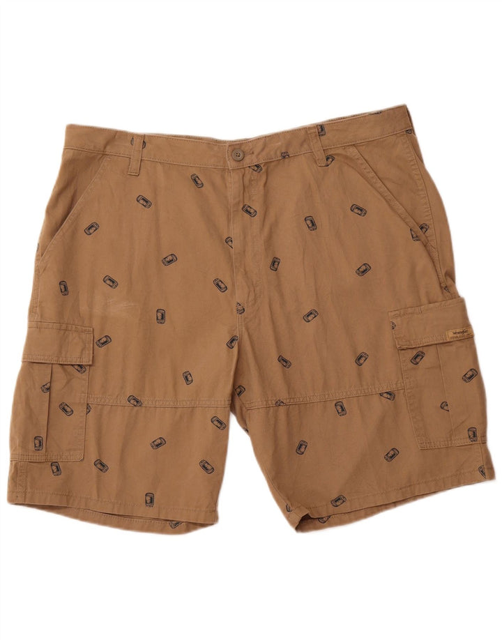 WRANGLER Short Cargo Graphique Homme W40 XL Coton Marron