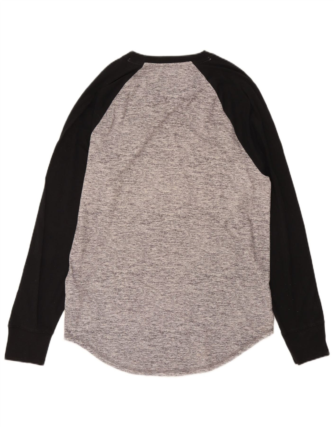 Hollister Haut graphique à manches longues pour hommes, grand coton color block gris