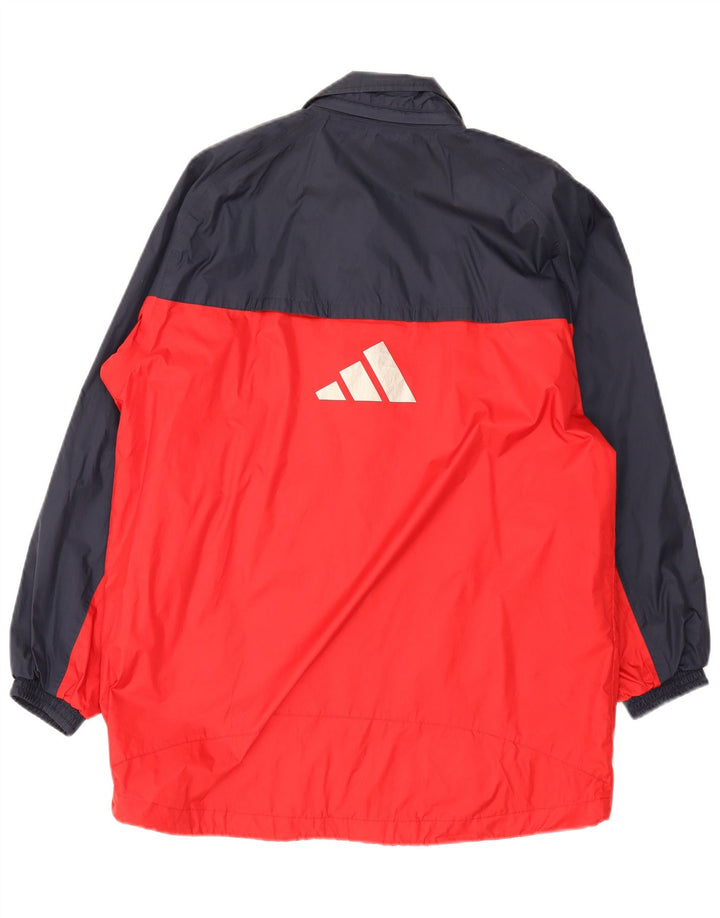 Adidas Garçon Imperméable 15-16 ans Bleu Marine Colourblock Polychlorid
