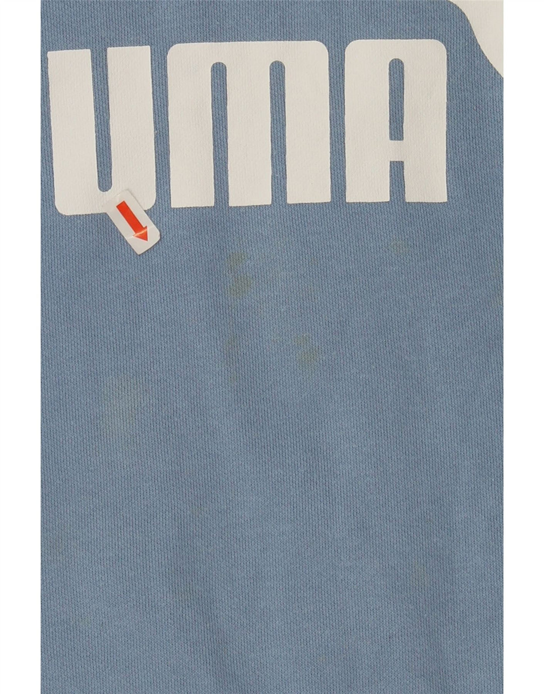 PUMA Womens Oversized Graphic Sweatshirt Jumper UK 10 Small Blue Cotton Vintage Puma and Second-Hand Puma from Messina Hembry 