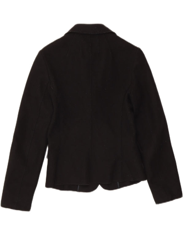 Paoloni Femme Veste Blazer IT 42 Laine Noir Moyen