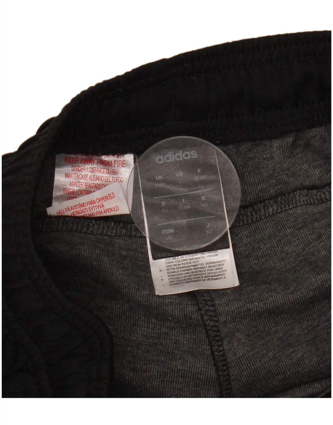 Adidas Pantalon de Survêtement Garçon Joggers 13-14 ans Noir Polyester