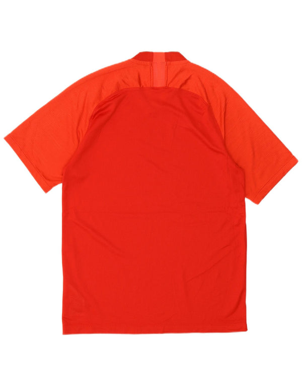 Nike T-shirt Dri Fit pour homme en polyester color block rouge moyen
