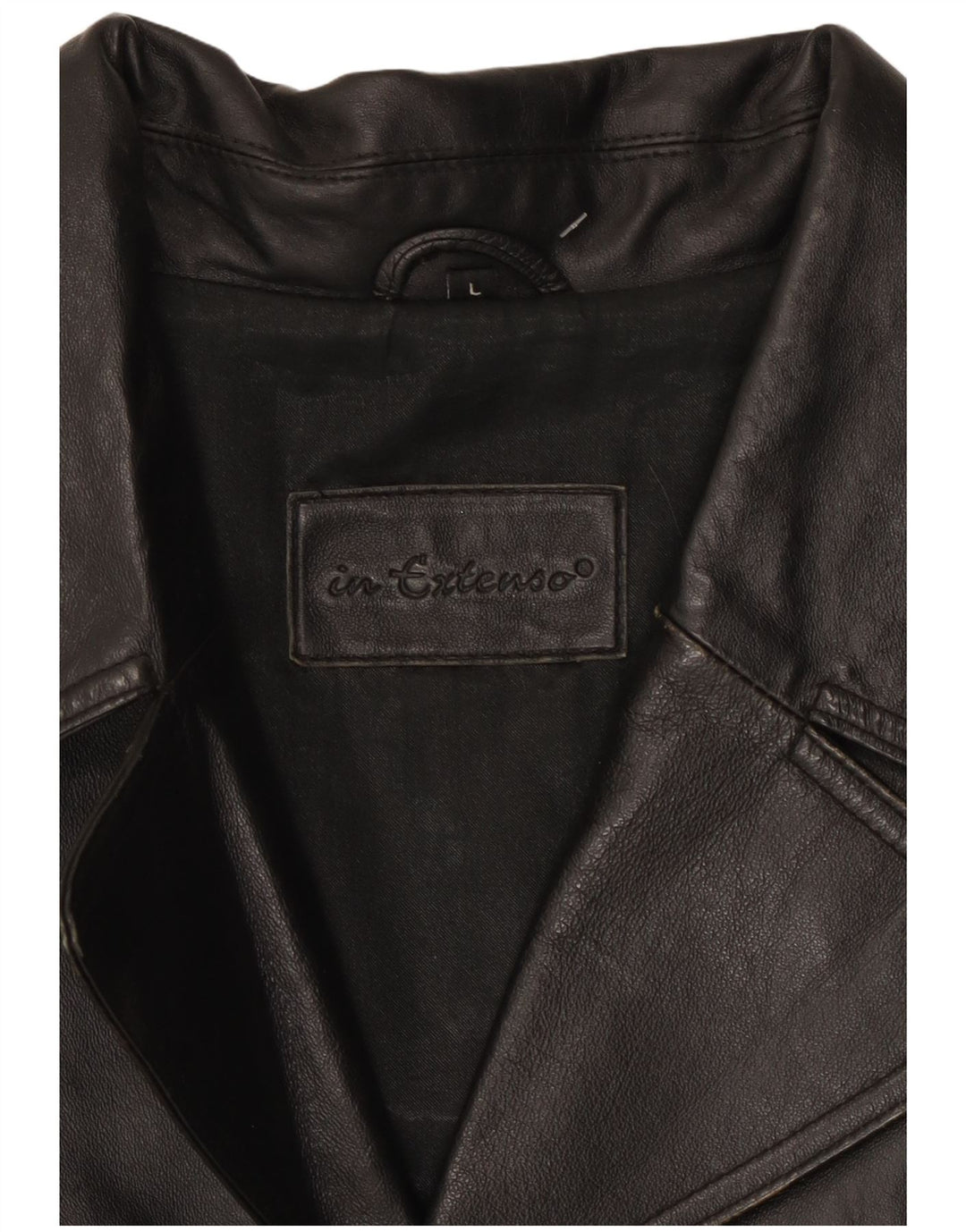 In Extenso Veste en cuir pour homme UK 40 Grand cuir noir