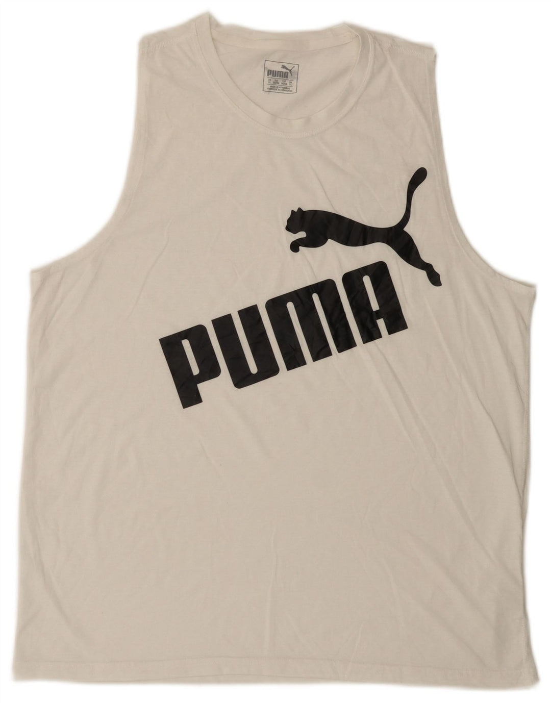 PUMA Débardeur Graphic Homme XL Blanc