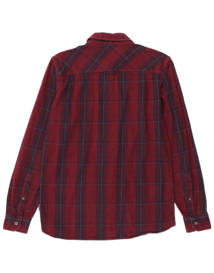 Hurley Chemise en flanelle coupe classique pour homme en coton à petits carreaux marron