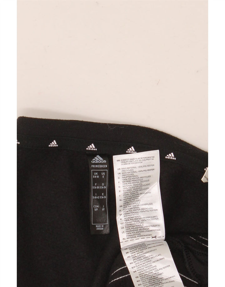 Adidas Sweat-shirt pour femme UK 8/10 Petit Noir Polyester
