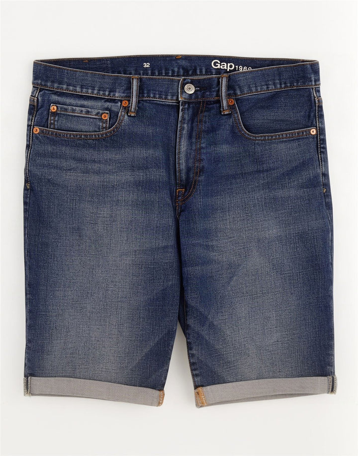 Gap Short En Jean Femme W32 Large Bleu Coton