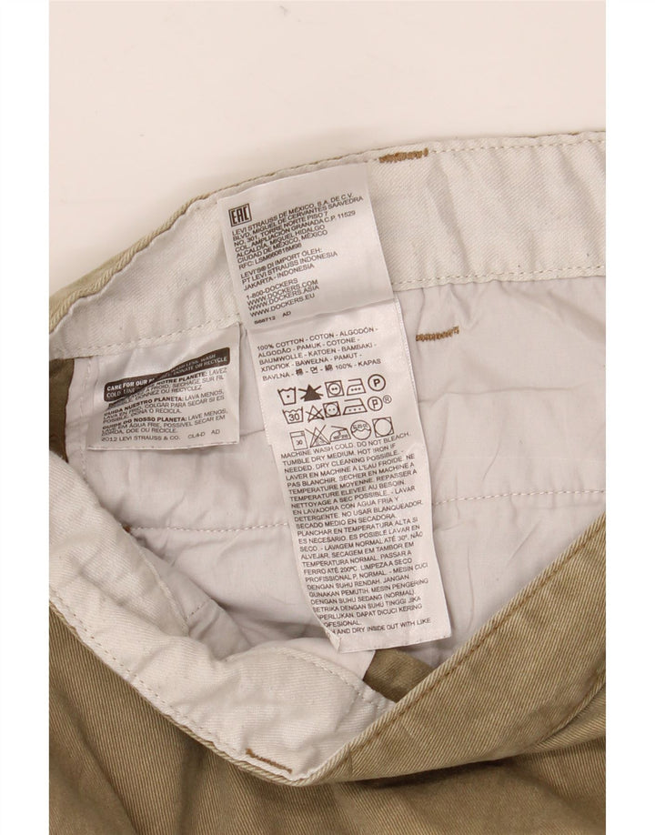 DOCKERS Short Chino Homme W40 XL Beige Coton