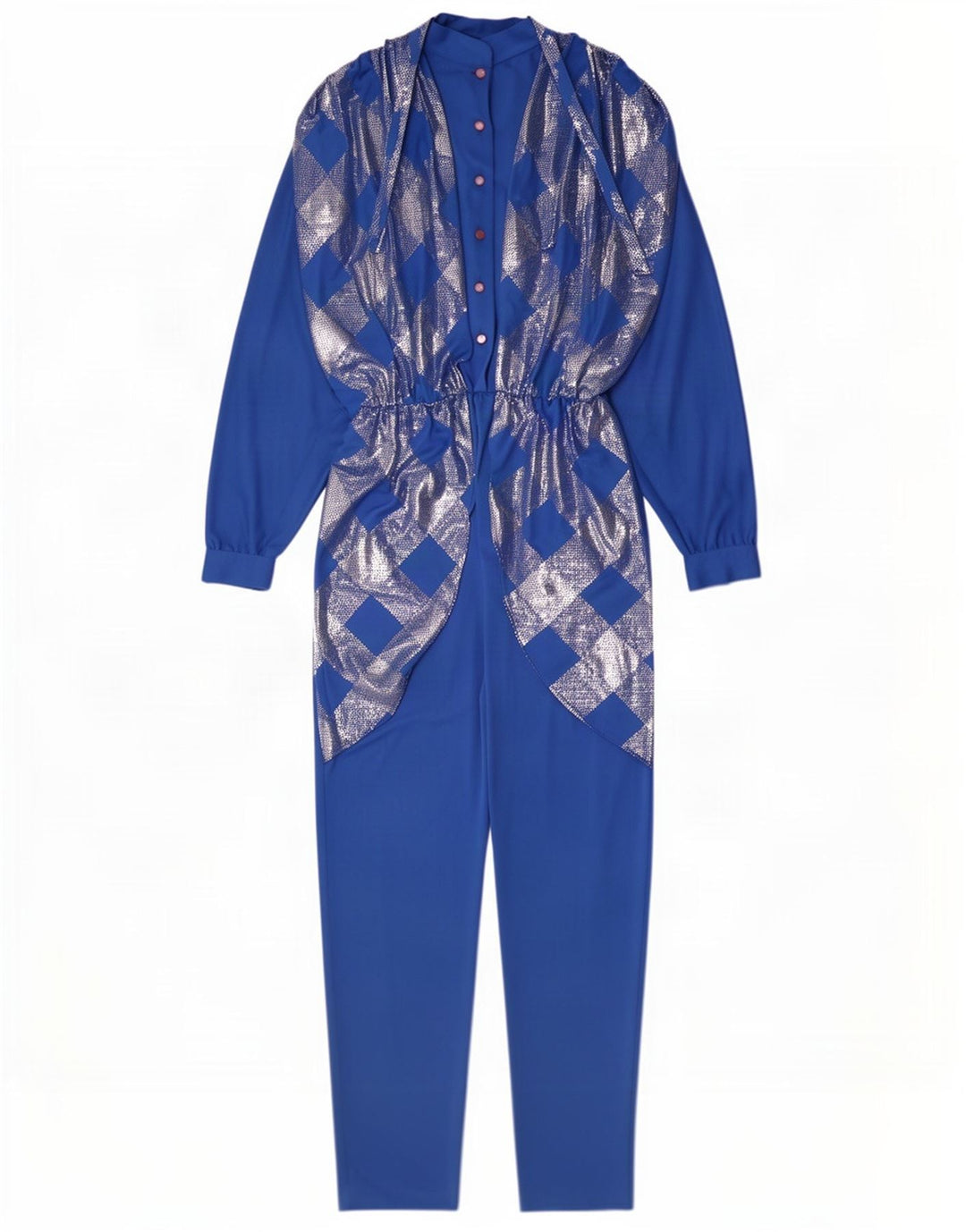 Anna Lugli Combinaison Femme IT 42 Bleu Moyen Géométrique Polyester