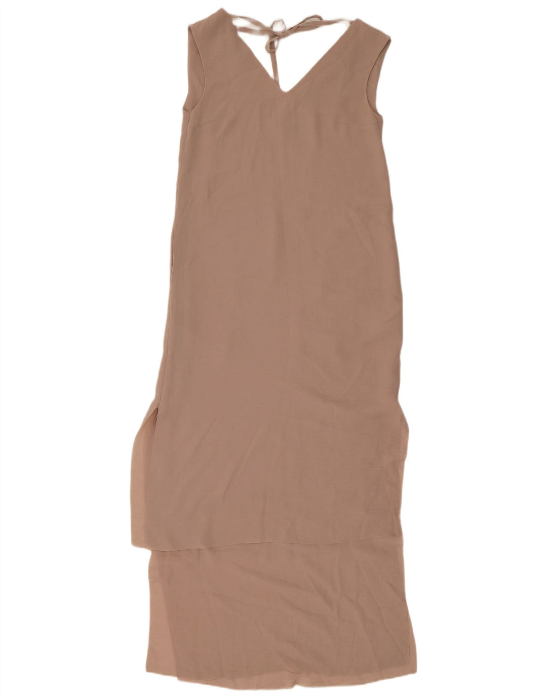 Cos Robe longue sans manches pour femme EU 34 XS Beige Polyester