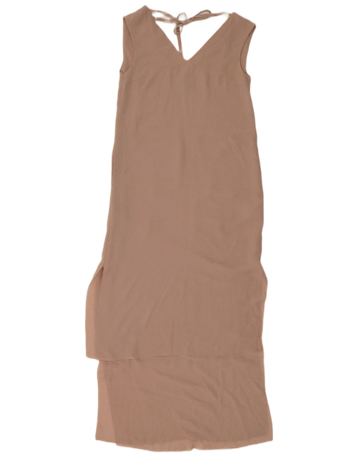 Cos Robe longue sans manches pour femme EU 34 XS Beige Polyester