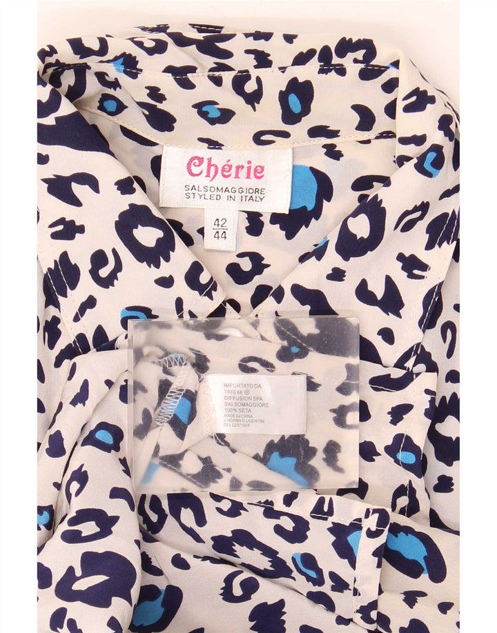 cherie Chemisier Femme IT 42/44 Moyen Imprimé Animal Multicolore