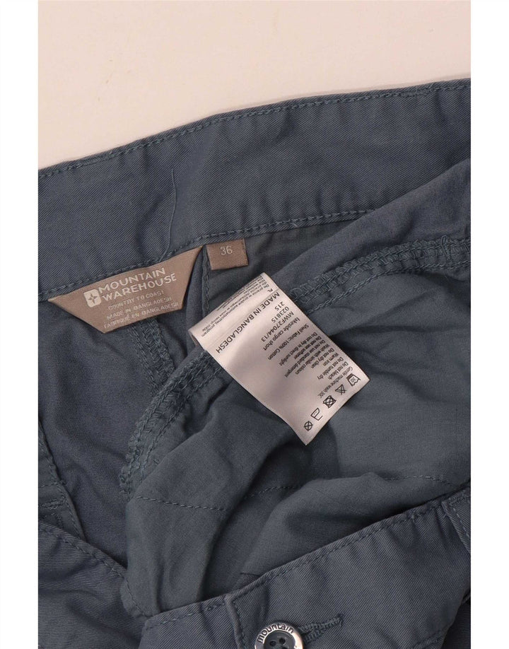 Mountain Warehouse Short cargo pour homme W36 en coton bleu Taille L