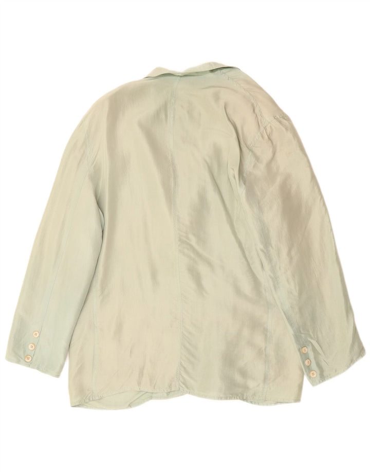KRIZIA Veste Blazer 2 Boutons Femme IT 46 Large Vert