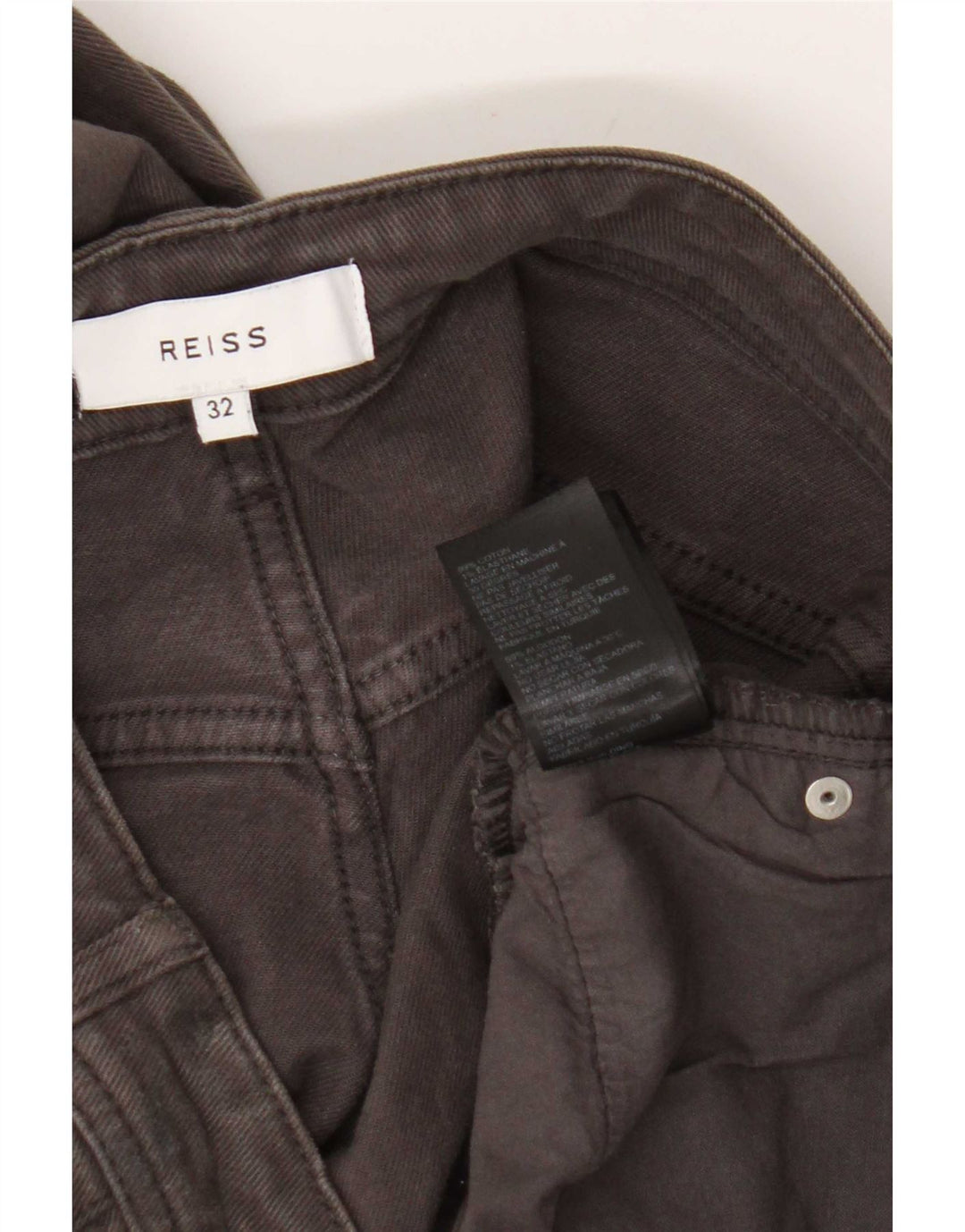 Reiss Jean Slim Homme W32 L32 Gris Coton