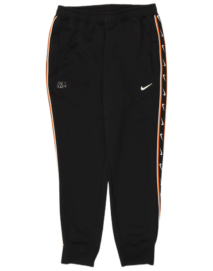 Nike Pantalon de survêtement graphique pour femme UK 14 Polyester noir moyen