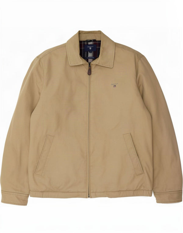Gant Veste Bomber Homme UK 40 Large Beige Coton